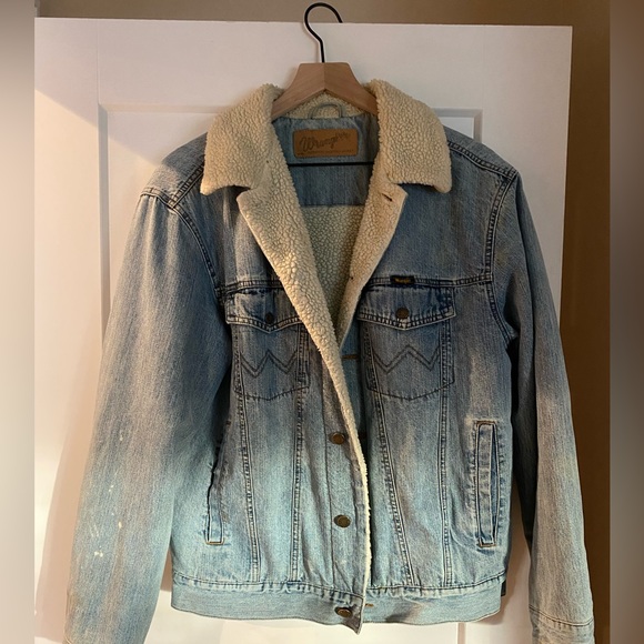 Vintage Wrangler Sherpa lined denim jacket - Picture 13 of 13